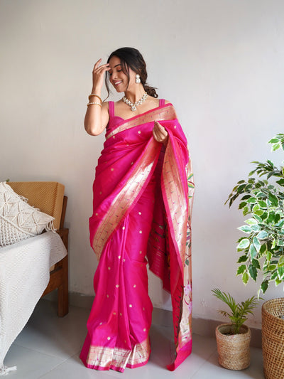 PURE BANARASI SILK SAREE WITH ZARI WEAVING