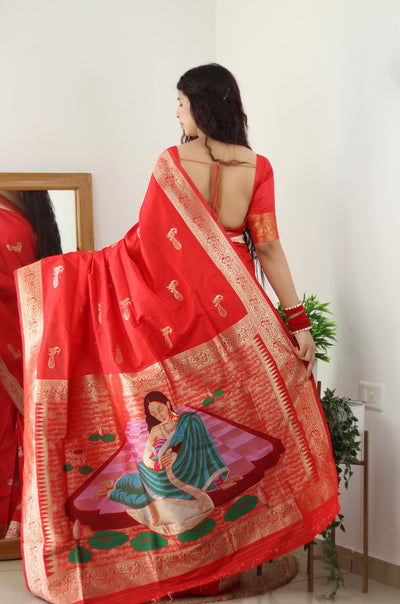 PURE BANARASI SILK SAREE WITH ZARI WEAVING