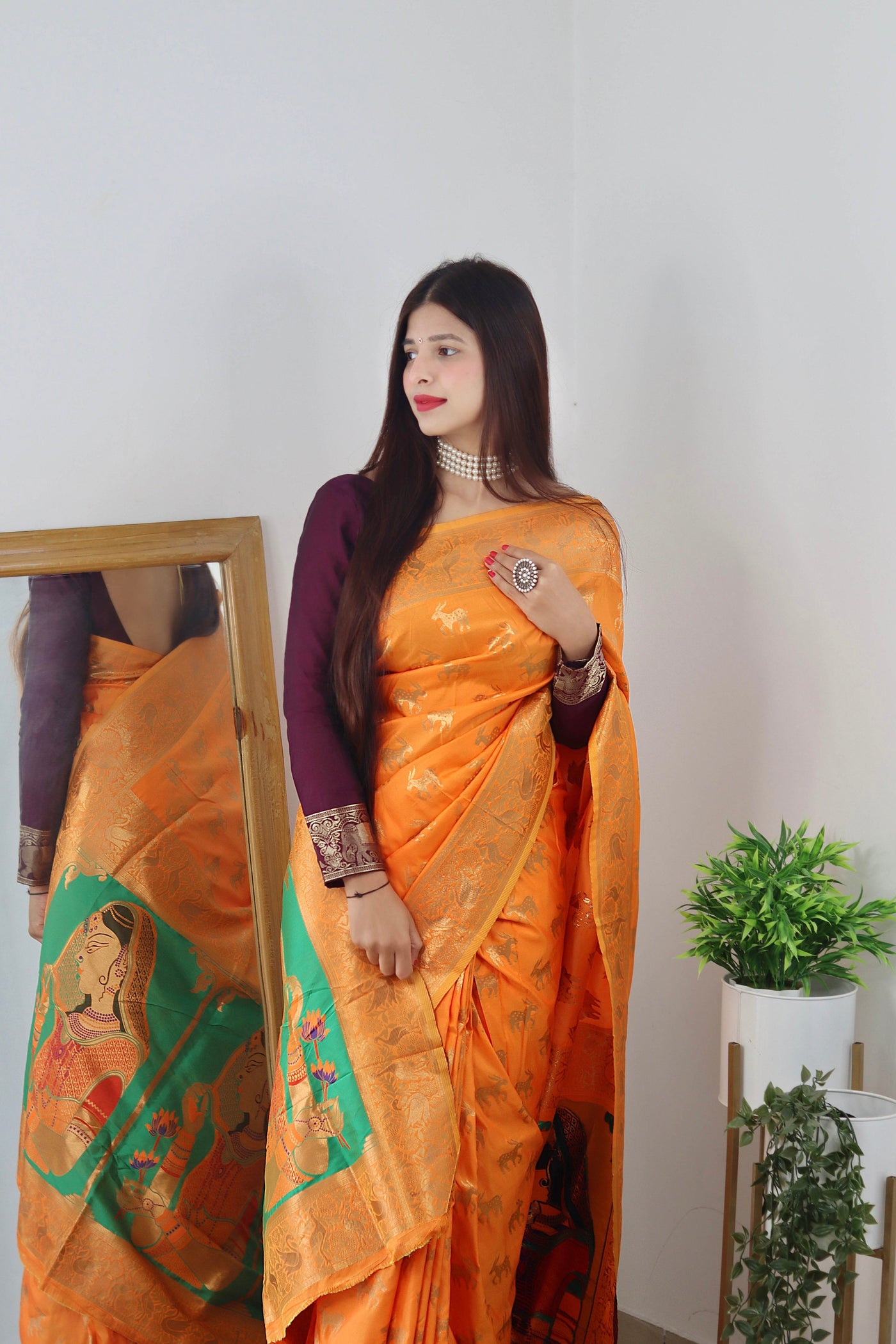 PURE BANARASI SILK SAREE WITH ZARI WEAVING