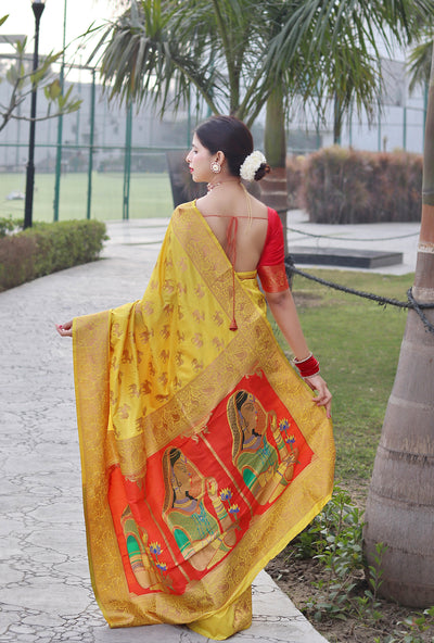 PURE BANARASI SILK SAREE WITH ZARI WEAVING
