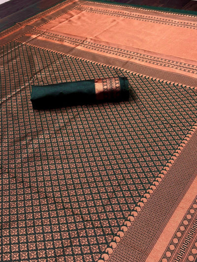 KANJIVARAM LUXURIOUS COMFORTABLE SOFT LITCHI SILK SAREE