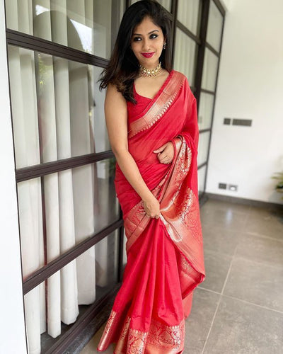 KANJIVARAM LUXURIOUS COMFORTABLE SOFT LITCHI SILK SAREE