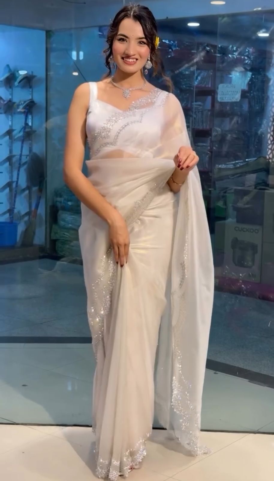 SUPER HIT NEW DIAMOND PANEL SAREE