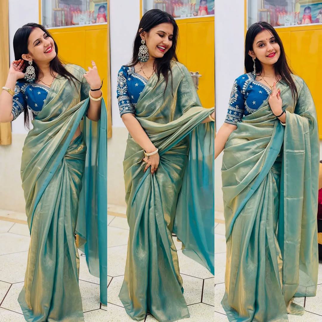 Radiant Silk Saree with Rich Embroidery – A Timeless Treasure