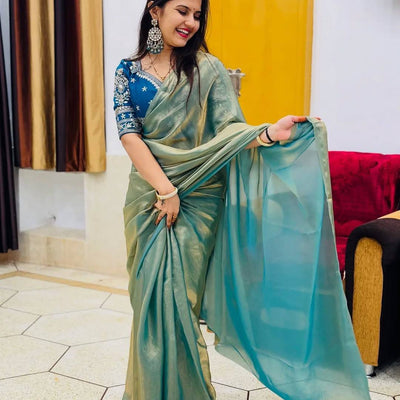 Radiant Silk Saree with Rich Embroidery – A Timeless Treasure