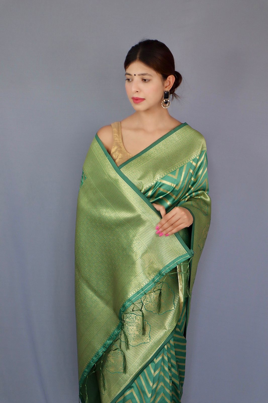 PURE BANARASI SILK SAREE WITH ZARI WEAVING